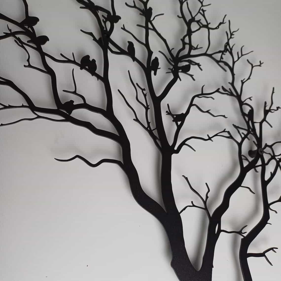 Birds on Branch Metal Art - Nature Decor - WA02 thumbnail 5