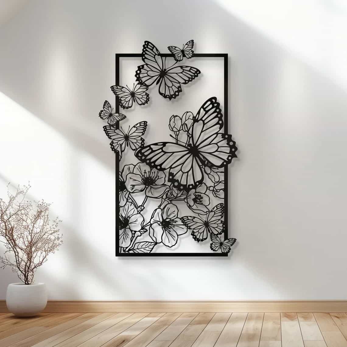 Butterfly Wall Decor - Metal Animal Art - WA03 thumbnail 1