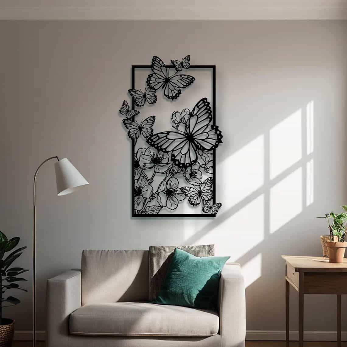 Butterfly Wall Decor - Metal Animal Art - WA03 thumbnail 3