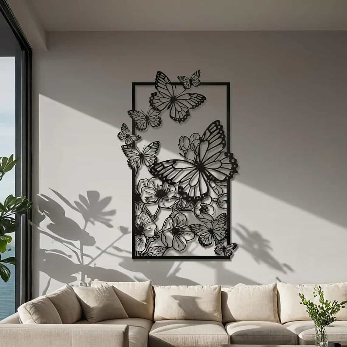 Butterfly Wall Decor - Metal Animal Art - WA03 thumbnail 4