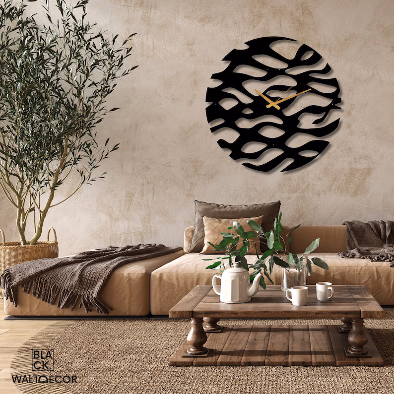Waves - Metal Abstract Wall Clock - ARTICLE WC09 thumbnail 1
