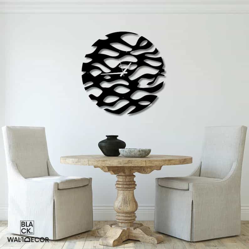 Waves - Metal Abstract Wall Clock - ARTICLE WC09 thumbnail 2