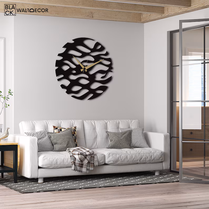 Waves - Metal Abstract Wall Clock - ARTICLE WC09 thumbnail 6