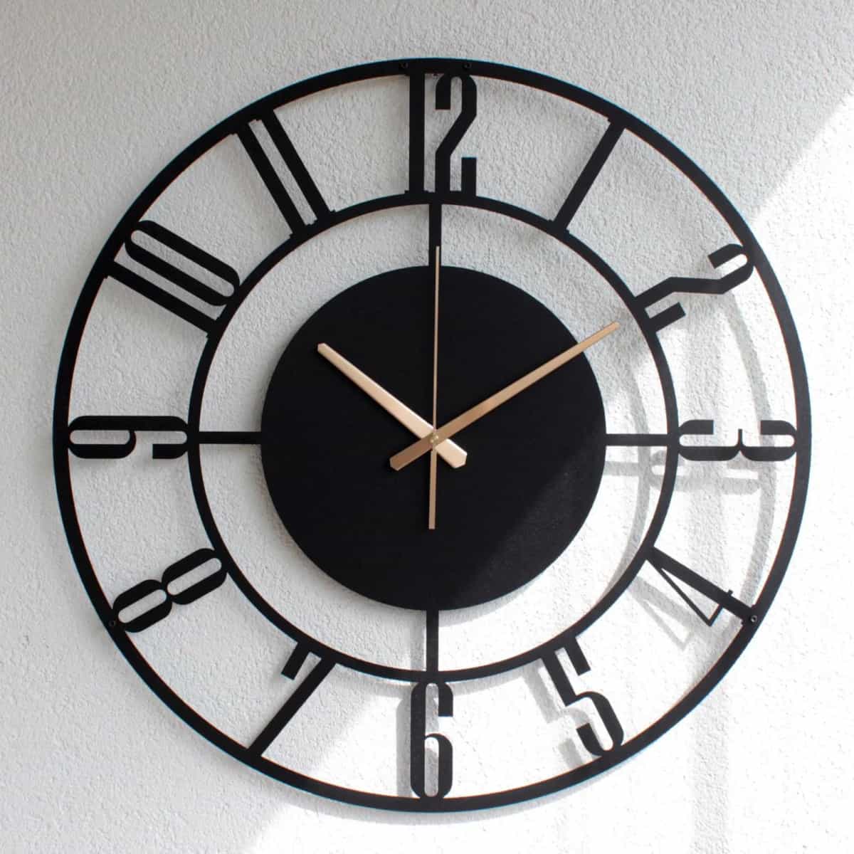 Horloge Murale Numbers - Metal Wall Clock - Minimilistic - WC04 thumbnail 3