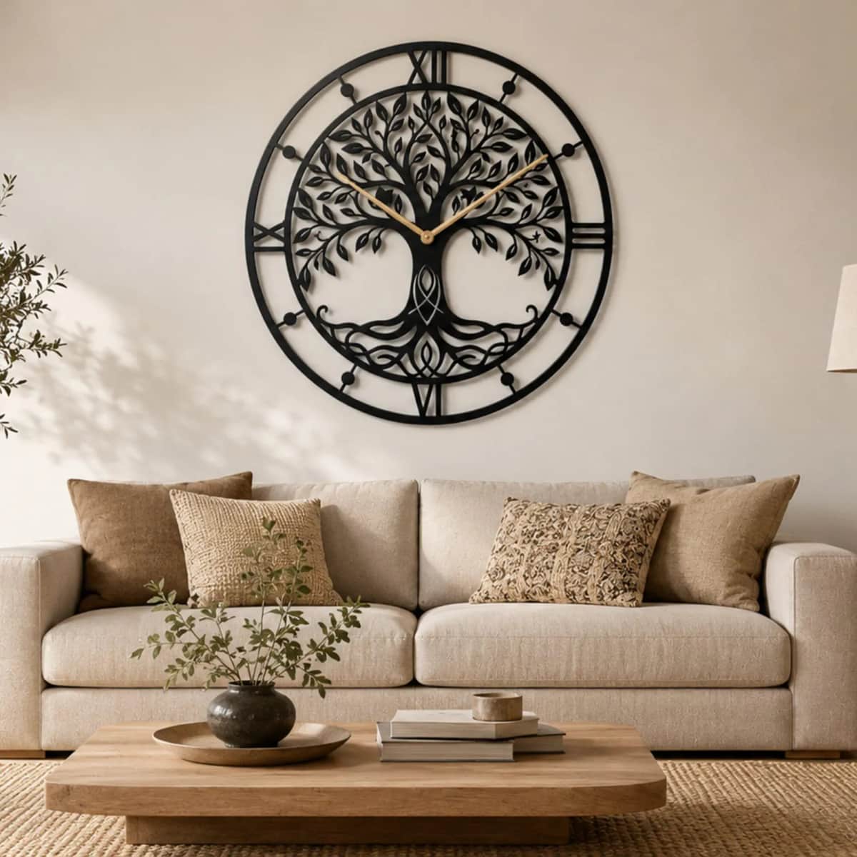 Metal Wall Clock - Tree of life - Silent Mechanism - ARTICLE WC08