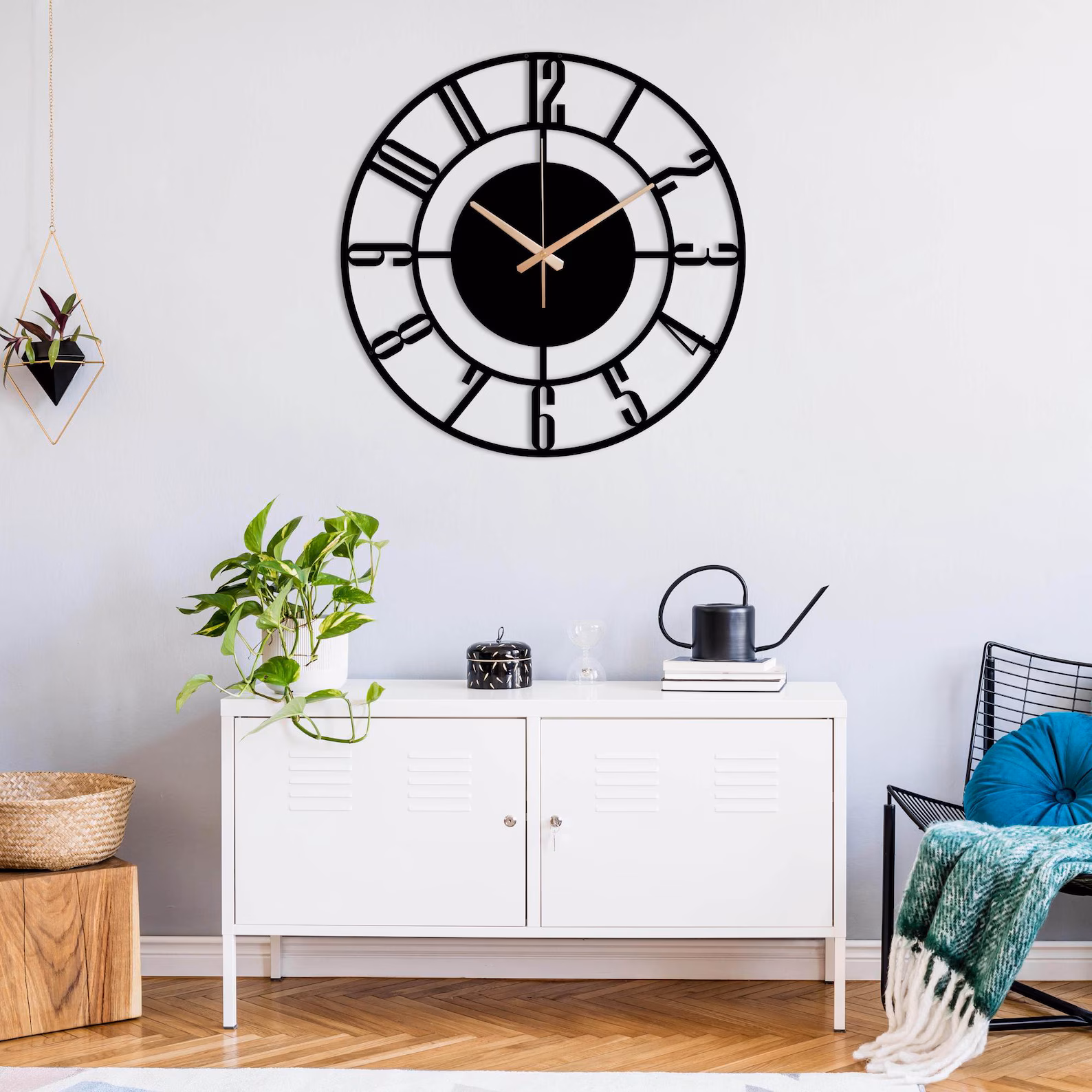 Horloge Murale Numbers - Metal Wall Clock - Minimilistic - WC04